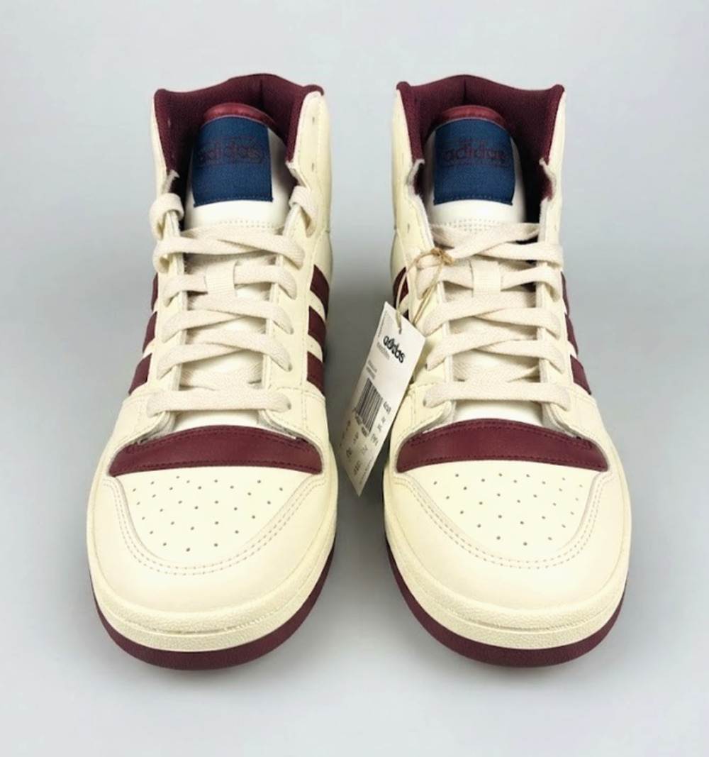 New Adidas Break Start Mid 'Burgundy Collegiate Navy' Sneakers - Men's Size US 7